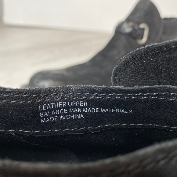 Born Sylvia Distressed Leather Black Bootie 7M - Picture 10 of 14